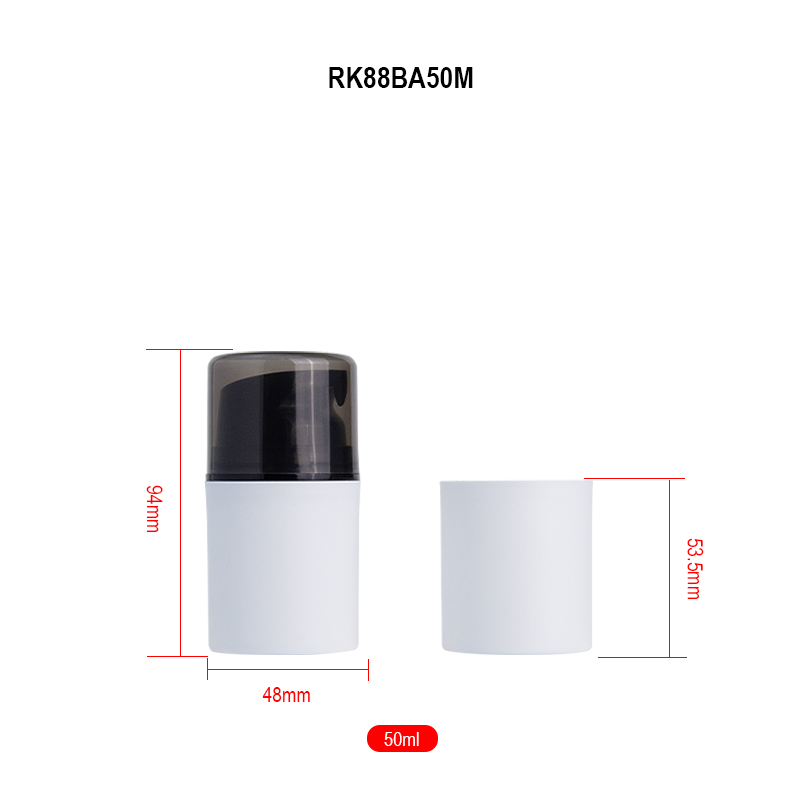 makeup airless pump bottle detail